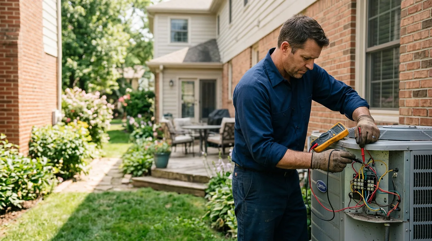 HVAC technician working near Midland, OR
